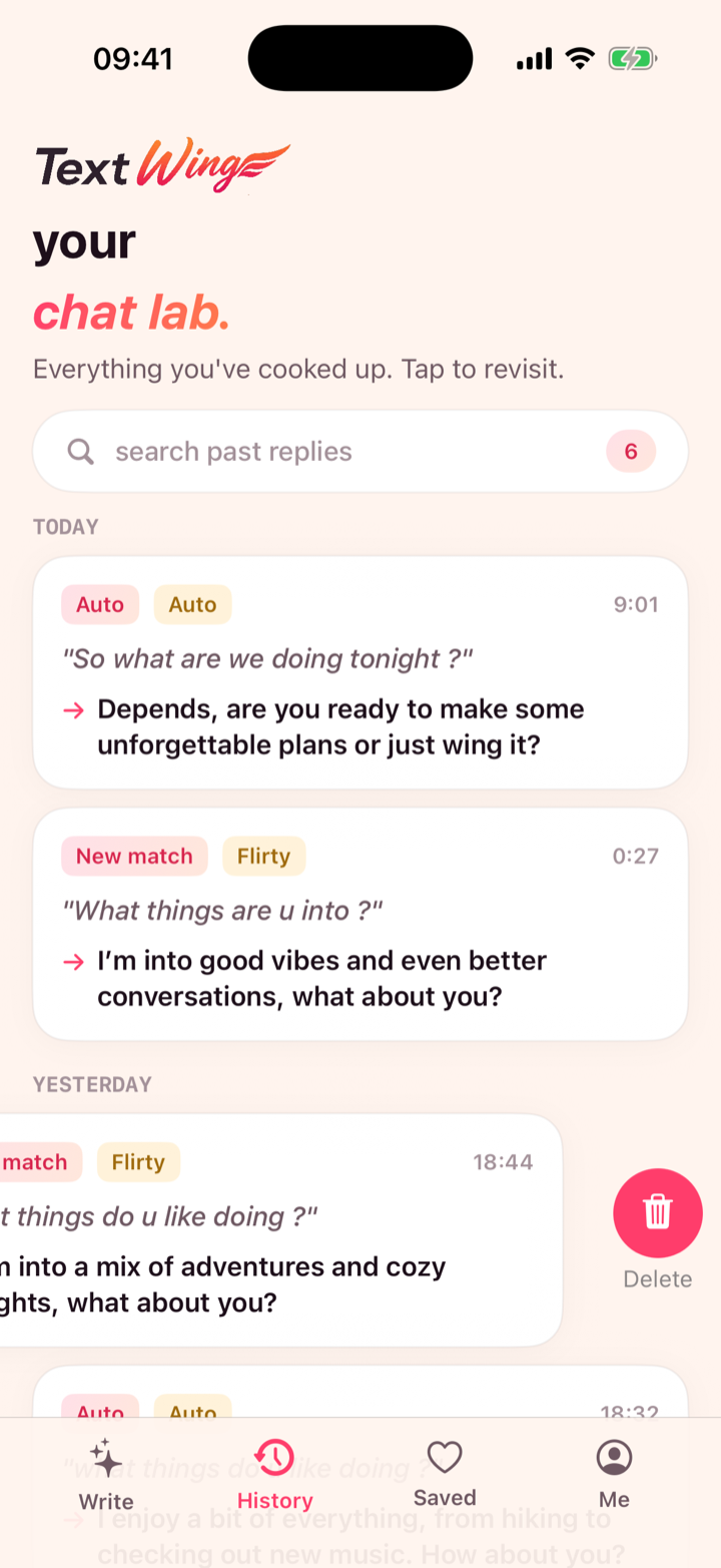 History — your chat lab